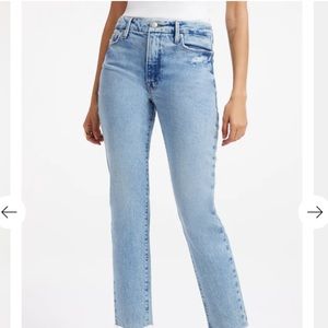 Good American Good Straight Blue 449 Style GS941T Size 4/27